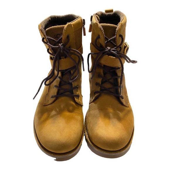 UGG Koren lace up easy zip suede hiking combat boots zip mid-calf buckle… - Picture 2 of 12